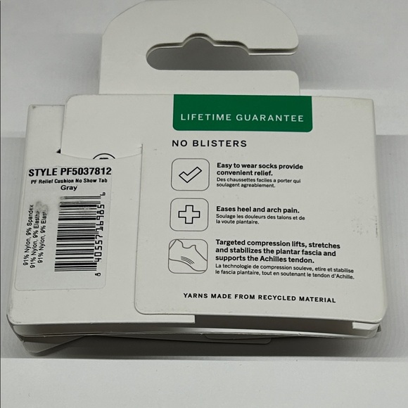 Feetures & OS1st Women's Pink and Gray Relief Socks - Picture 2 of 3